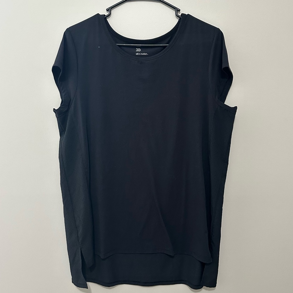 All In Motion Black Workout Top - Large